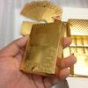 Серебряно-золотая фольгированная колода игральных карт с рисунком 500 евро, водонепроницаемая колода для покера, для вечеринки и в подарок