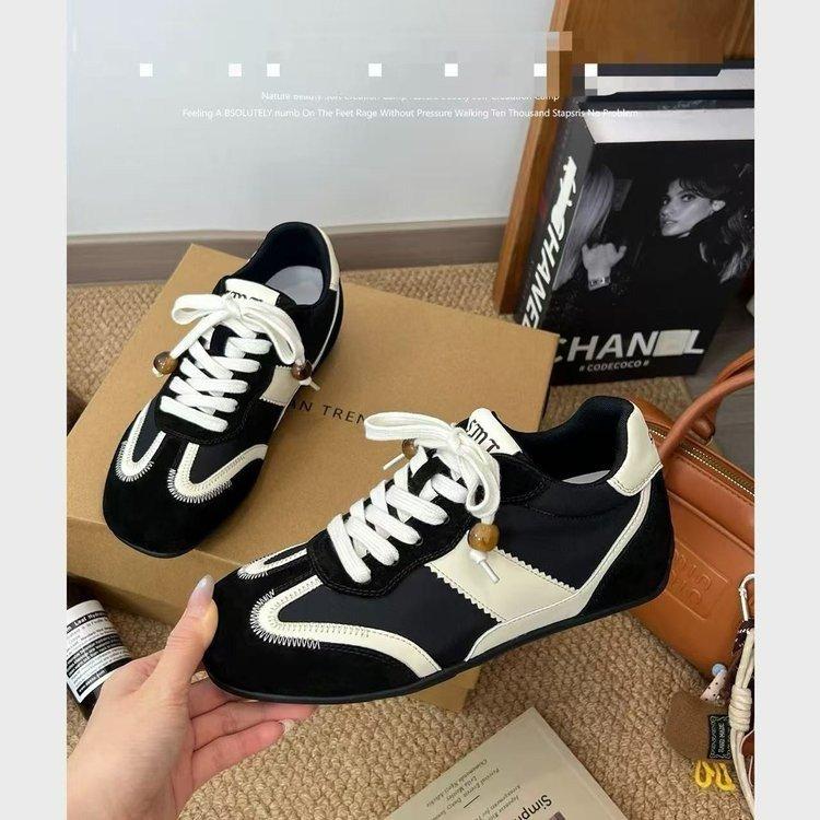 Внутренняя высота увеличена на 6 см, туфли для моральной подготовки с бусинами, нишевые, для женщин, осень 2025, новые универсальные повседневные спортивные Forrest G