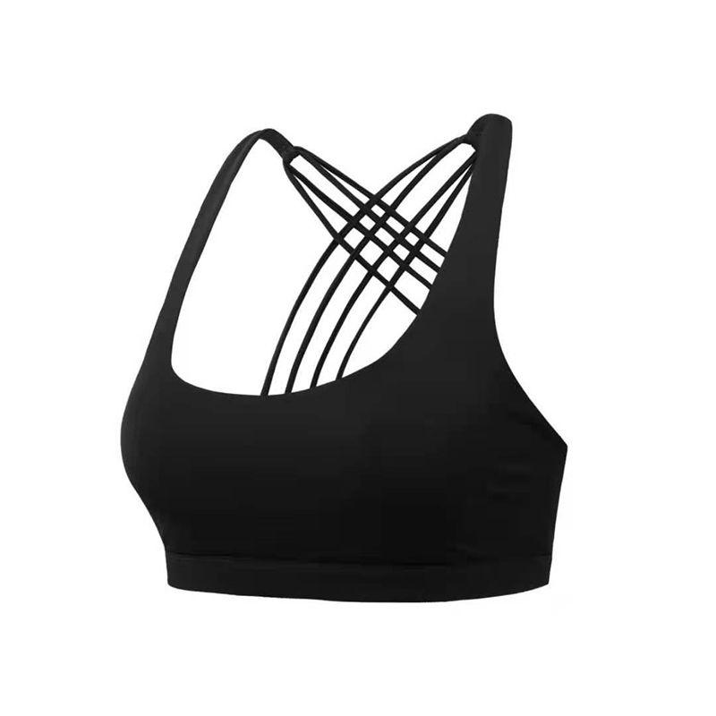 Women's Comfortably Padded Cross Back Sports Bra Vest For Gym Fitness And Yoga