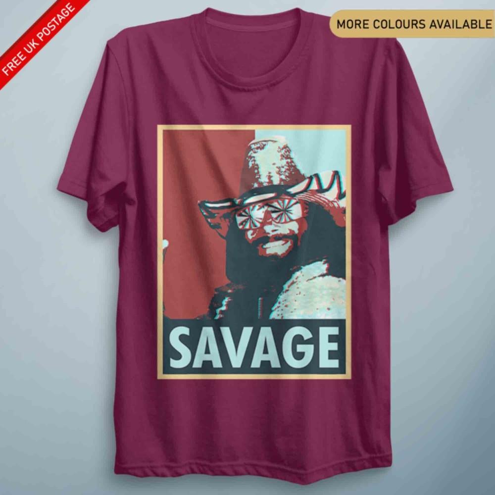Macho Unisex Randy Savage TShirt Wrestling Hero 80S 90S WW F Icon Retro Star