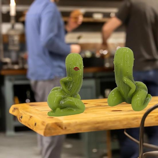 Сексуальное украшение в виде соленья, ручная работа, статуэтка пикантного соленья из смолы, настольная дерзкая фигурка в виде соленья, розыгрыш, подарок для любителей солений