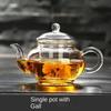 250 мл фильтруемый термостойкий стеклянный чайник с двойными стенками или весенний чайник из нержавеющей стали, прозрачный стеклянный чайник