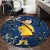 1pc Coraline (5) Design Printed Area Round Carpet for Bedroom Living Room Home Decor Rugs Mat Non Slip Mat Rug for Bedside