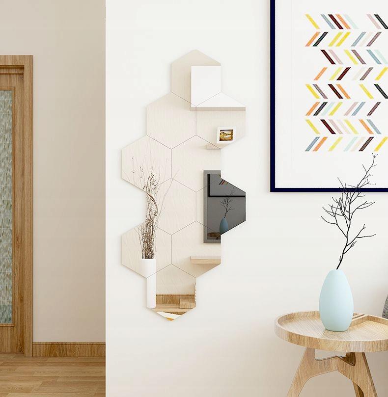 Set Of 10 Acrylic Mirrors Hexagon Mirror 265