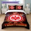 Eintracht Frankfurt Custom Name Text Bedding Set 1 Duvet Cover+2 Pillowcases Soccer Logo Personalized Gift For Special Occasion Bedroom Decor