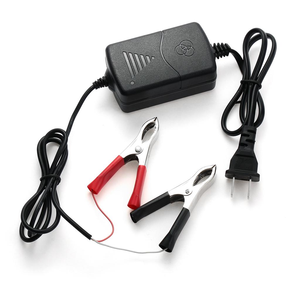 Мини-зарядное устройство для аккумуляторов 12 В, адаптер питания с вилкой США, автомобильное зарядное устройство с зажимом, портативное универсальное автомобильное мотоциклетное оборудование