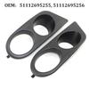 Pair Black Front Bumper Car Front Fog Light Lamp Cover For BMW E46 M3 99-06