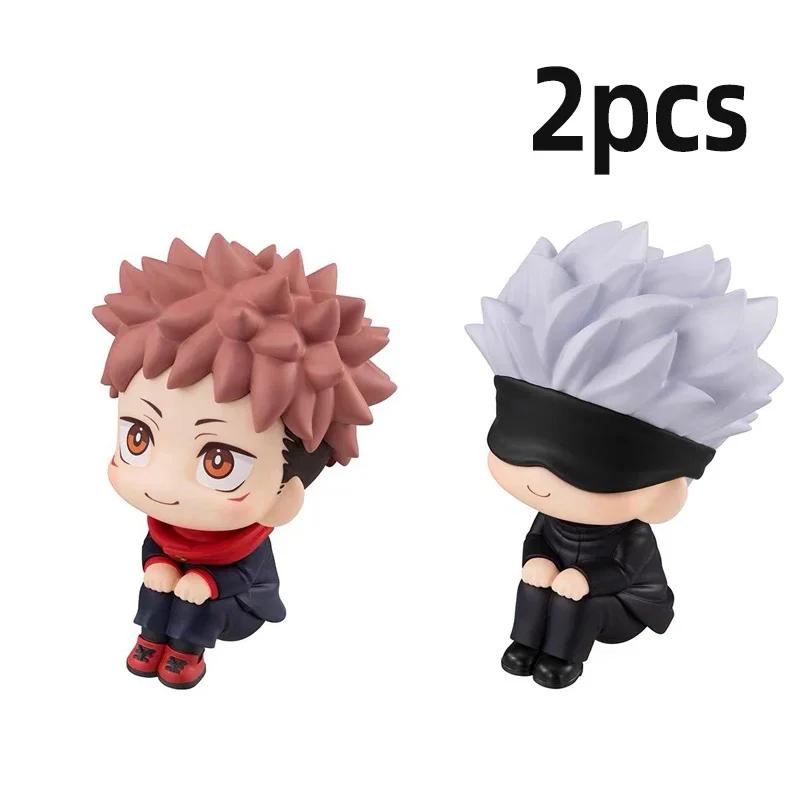 10cm Jujutsu Kaisen Anime FigureYuji Itadori Gojo Satori Fushiguro Megumi Kugisaki Kawaii Toy PVC Model Action Figure Gifts