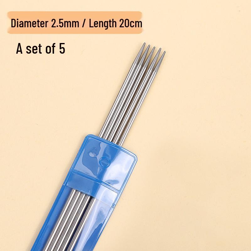 20 см вязальные спицы из нержавеющей стали для свитеров, манжет, носков и кукол - Короткие специальные инструменты для рукоделия