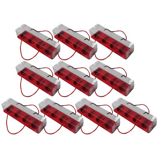 10шт прозрачные коробки ПЭТ торт кекс рулон контейнер упаковка десерт держатель