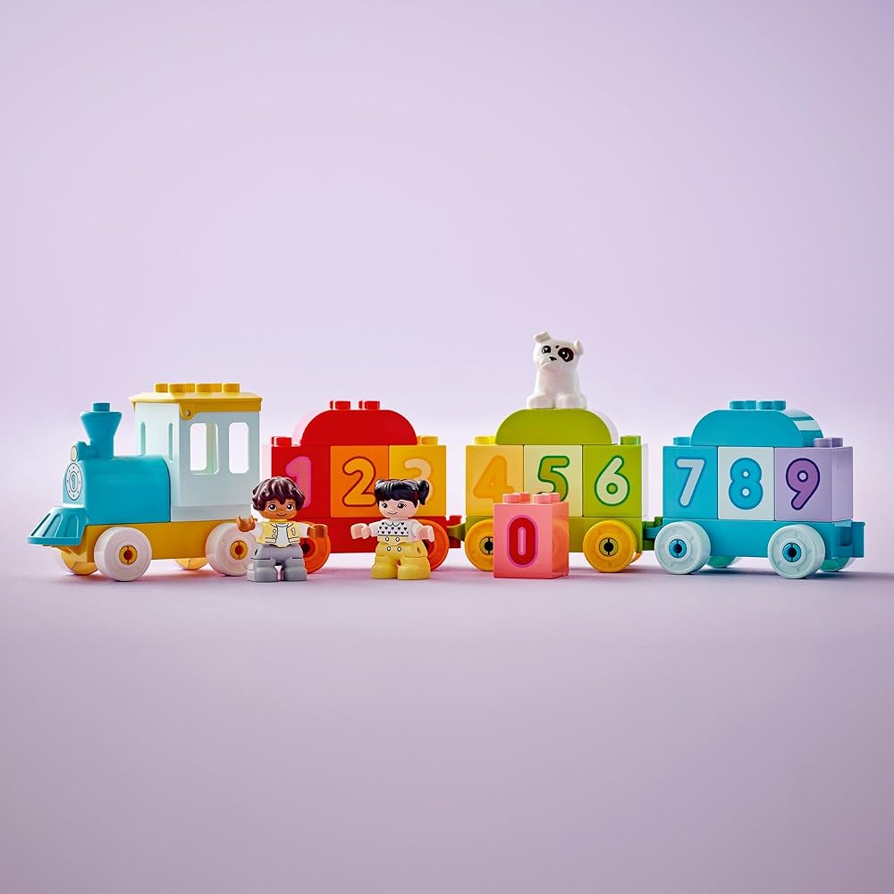 Игрушка LEGO DUPLO Поезд с цифрами для детей 1,5-3 лет Обучающие строительные блоки 10954