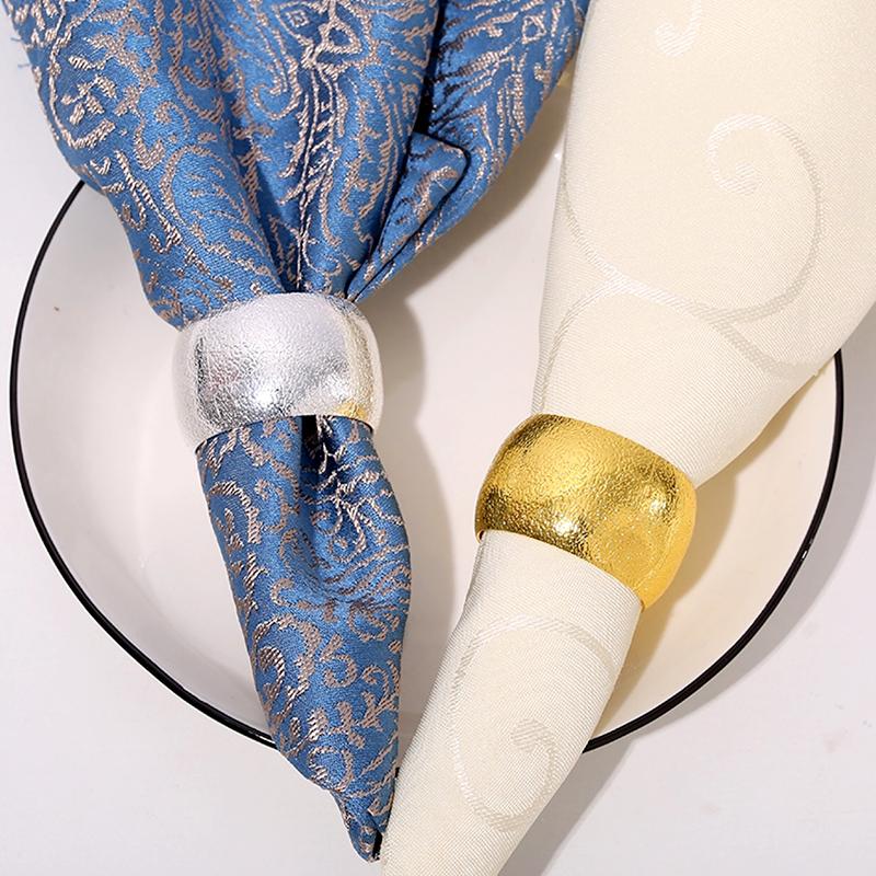 12 шт. пряжки для салфеток из металла для столовой, для свадебной вечеринки, модели колец, простые держатели для салфеток, кольца для салфеток, декор стола