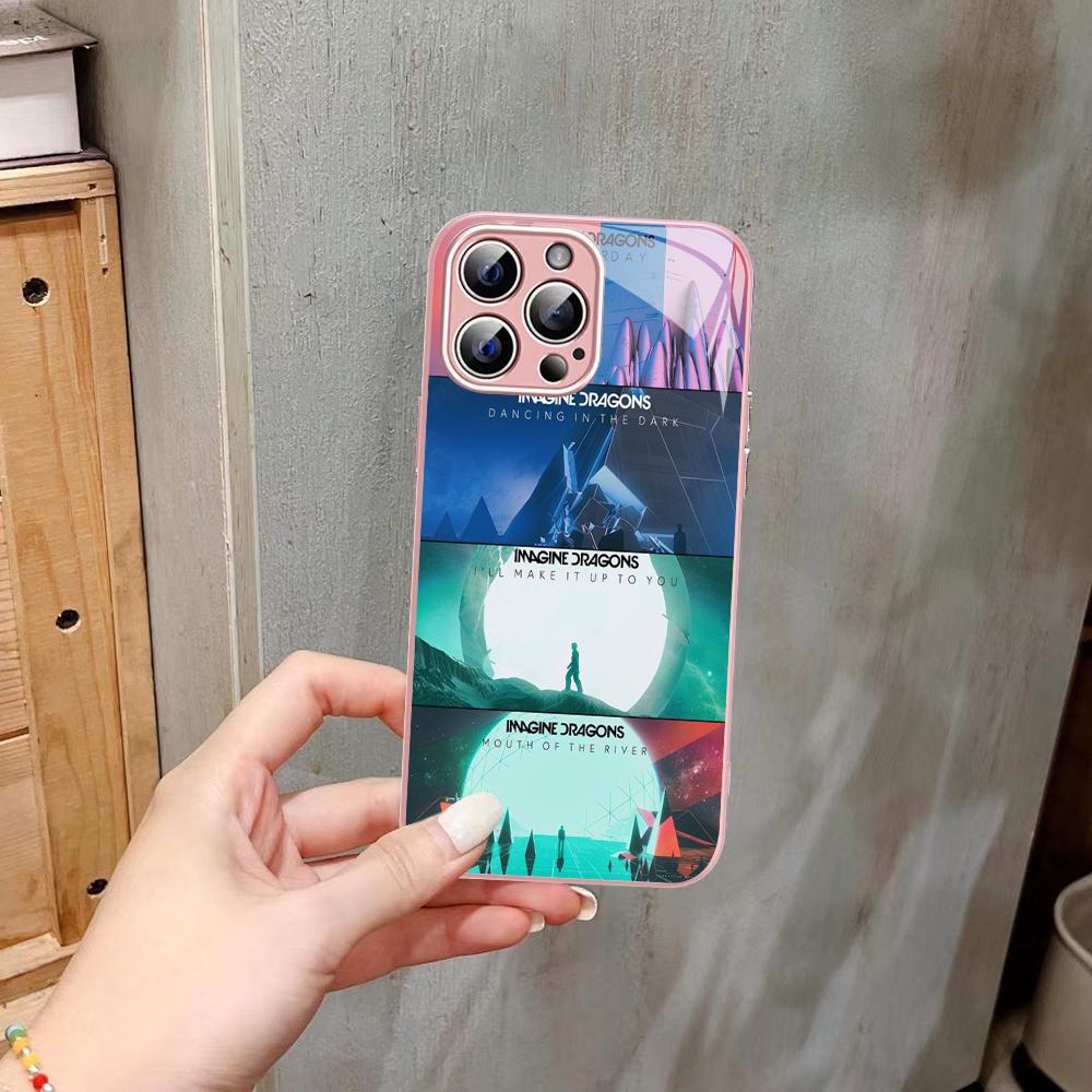 Imagine Dragons Phone Case Tempered Glass For iphone 14 13 12 11 Pro Mini XS MAX 14Plus X XS XR Fundas