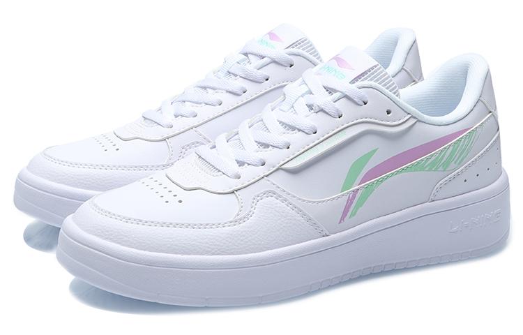 Li Ning Кеды для скейтбординга женские низкие белые AGCR198-1