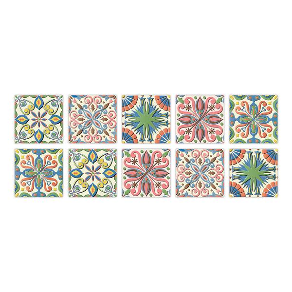 PVC Self-adhesive Sticker Waterproof DIY Tile Sticker Furniture Bathroom Kitchen Wall Stickers Removable Tile Stickers