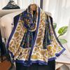 Four Seasons Latest Scarf Women's Luxury Design Scarf Silk Smooth Scarf Soft Muslim Headscarf Beach Sun Protection Shawl