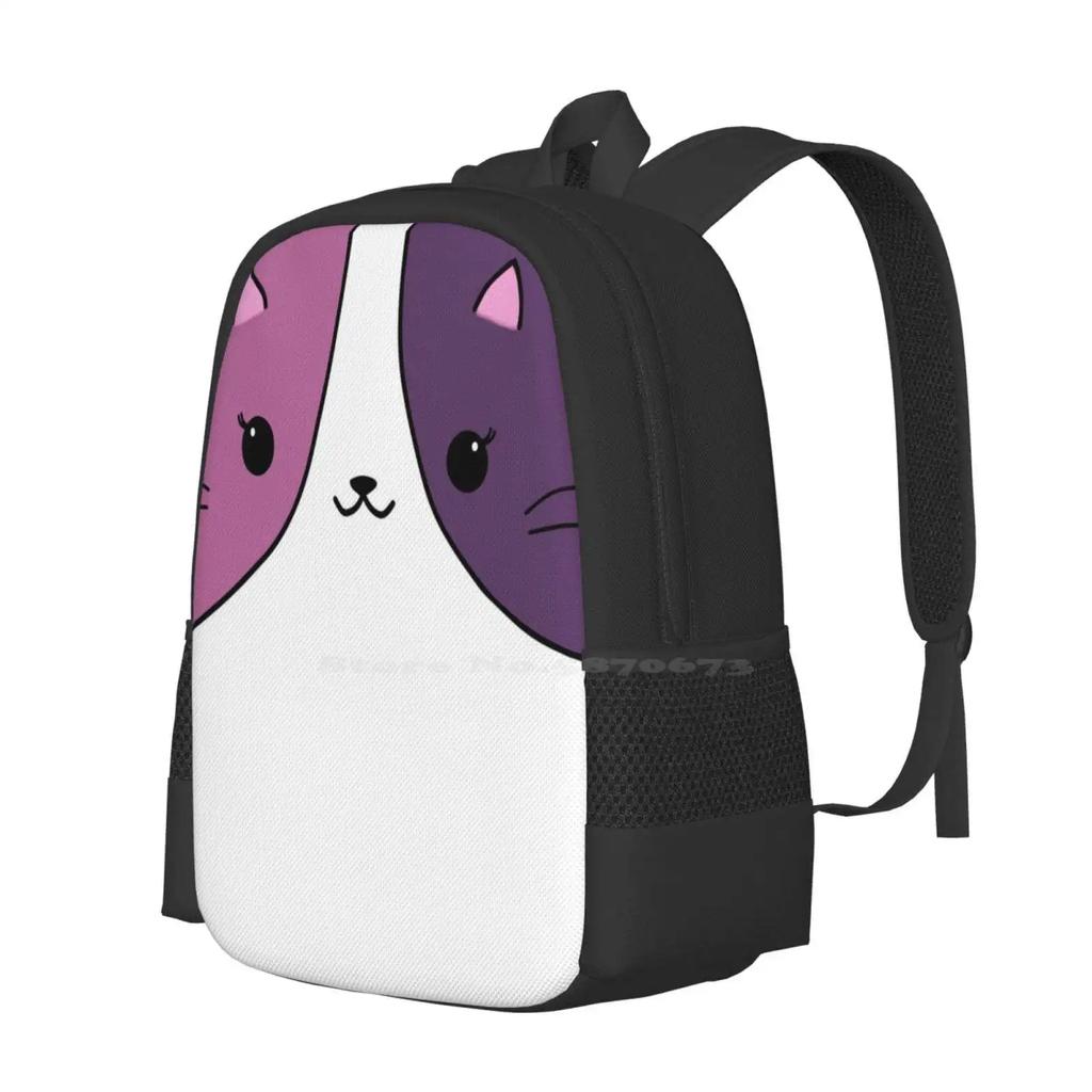 Рюкзак Aphmau Кошки Розово-Фиолетовый Для Студента В Школу Сумка Для Ноутбука Дорожная Сумка Aphmau Кошки Aphmau Кити Aphmau Плюшевый Aphmau Питомцы