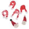 1:6 1:12 Dollhouse Miniature Christmas Hat Scarf Dollhouse Accessories Xmas Gift