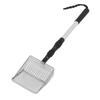 Chicken Poop Scooper Anti Stick Stainless Steel Stretchable Long Handle Sifting Shovel Chicken Coop 