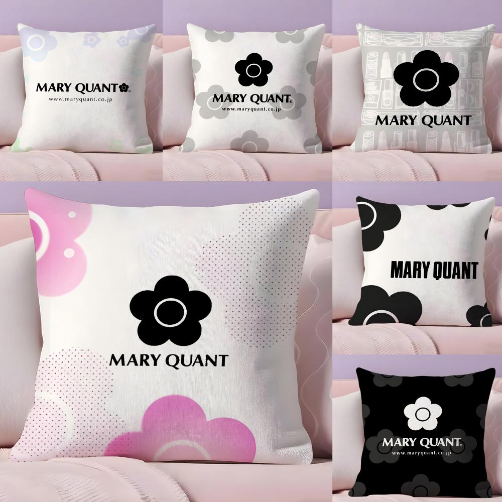 Cool MMary QQuant Cushion Cover Short plush Doublesided Print Square Throw Pillow Covers Sofa Home Cushion Decor