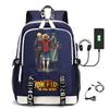 Хит продаж Рюкзак ONE PIECE Луффи с USB-зарядкой, большая вместимость