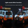 1/24 alloy die-cast VAN off-road vehicle model, simulated sound and light, children's toy car, removable accessories, boys' gift