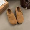Мода 2025 Женские туфли на плоской подошве с круглым носком Ретро Мэри Джейн Лоферы Женские с пряжкой на ремешке Повседневные весенние Модные женские туфли Chaussure Femme