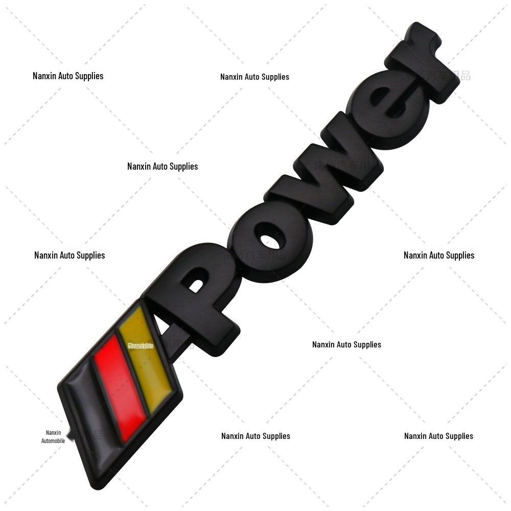 Маленький металлический значок POWER для автомобиля - Идеально подходит для кастомизации и украшения