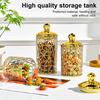 3 шт. банки для хранения продуктов с герметичными крышками, прозрачный дизайн без BPA, широко используемый набор пищевых контейнеров для орехов, печенья, муки