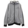 Adidas Long Sleeve Sweat Zip Hoodie Gray PRIME Men's Used