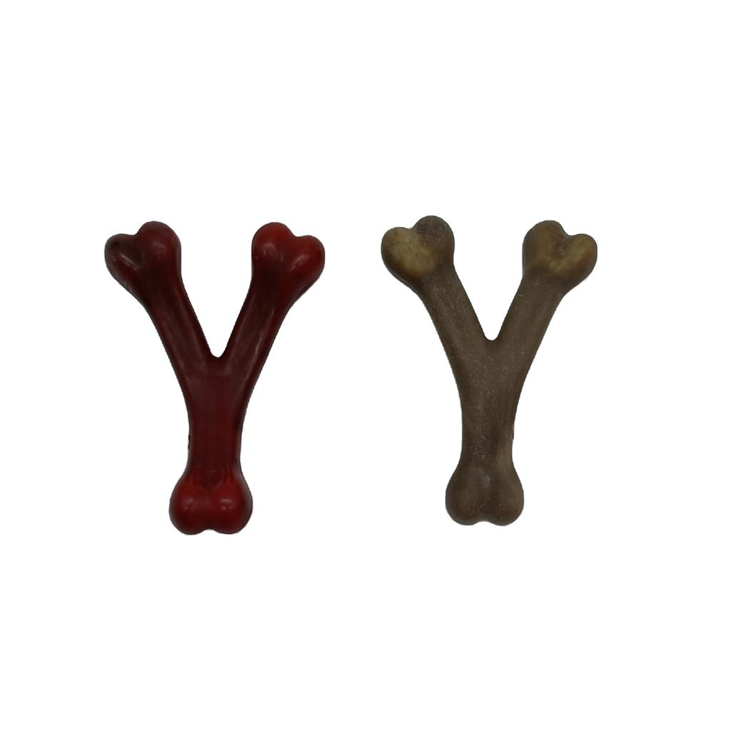 Sell Well New Type Nylon Rubber Lucky Bone Dog Ring Pet Toy Durable Chew