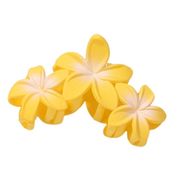 Женский пластиковый коготь для волос в форме цветка ярких цветов, заколка для волос, противоскользящий дизайн, прочный захват, коготь для волос, заколка для волос на затылке, головные уборы