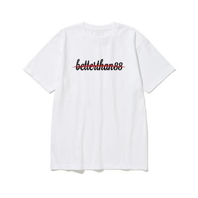 BETTERTHAN88 Btss02 Базовая футболка с коротким рукавом и графическим логотипом Better Than Shashasak (Тип C)
