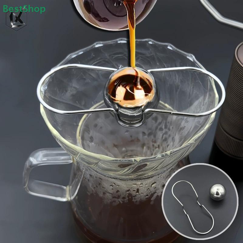 Stainless Steel Coffee Cold Brew Ice Ball Stand Reusable Cooling Coffee Tool
