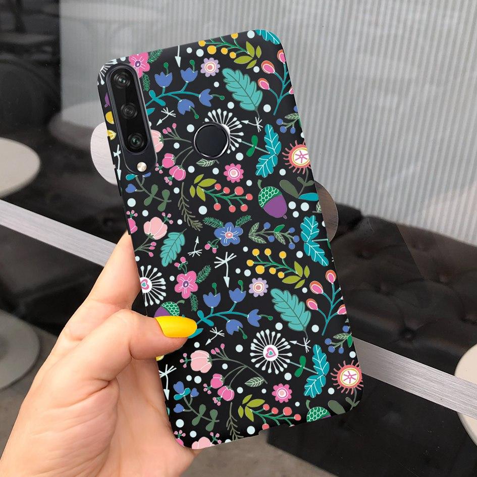 For Huawei Y6P Y7P Case 2020 New Fashion Butterfly Flower Painted Phone Cover For Huawei Y7P Funda Y 7P Y 6P HuaweiY6P Soft Capa