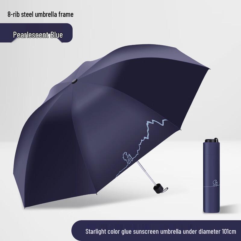 Paradise Umbrella Traveler Large Folding Sun & Rain Umbrella