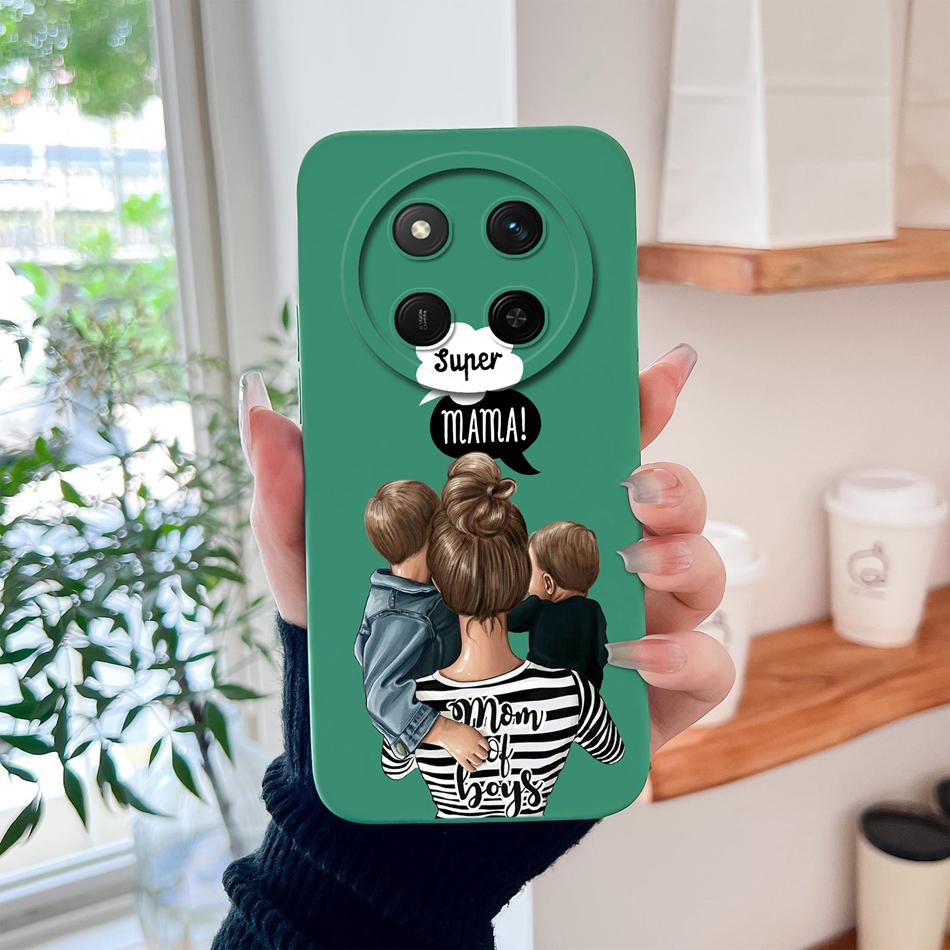 For Honor Magic 7 Lite Phone Case Cute Astronaut Full Coverage Anti Drop Lightweight High Quality Soft Liquid Silicone Bumper