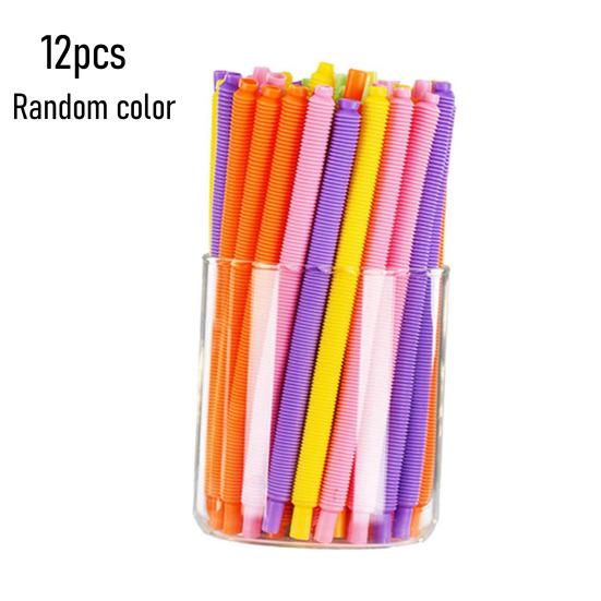 Разноцветные изогнутые гибкие соломинки 6 мм, многоразовые, пищевой пластик, гибкие соломинки для питья, для дня рождения, дома, путешествий