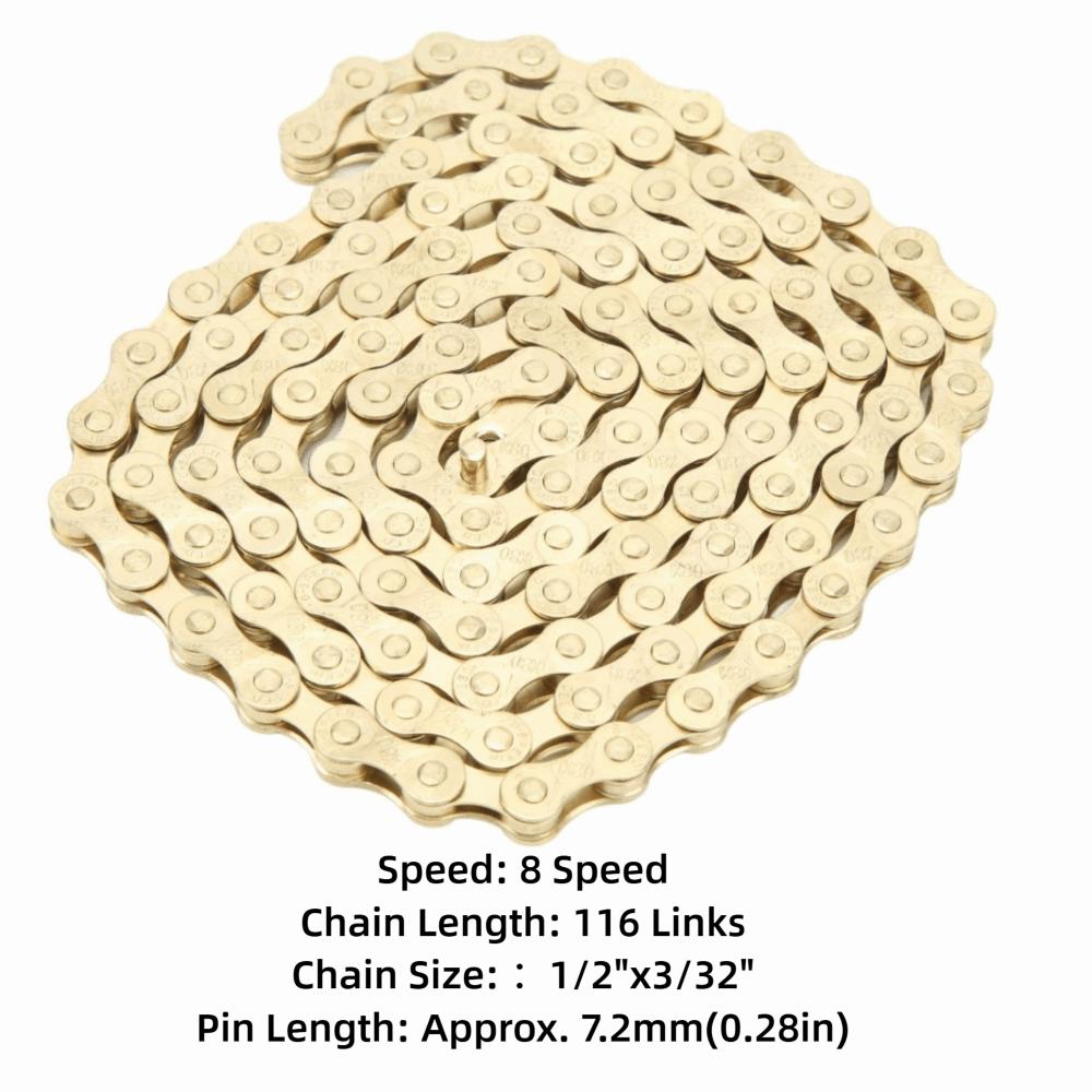 Carbon Steel Bicycle Chain 116 Links Road Bike Chain Durable Cycling Chain Bike Upgrade