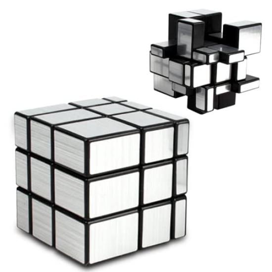 Cube Mirror Cube 3x3x3 Irregular Cube IQ Cube Educational Toy Silver