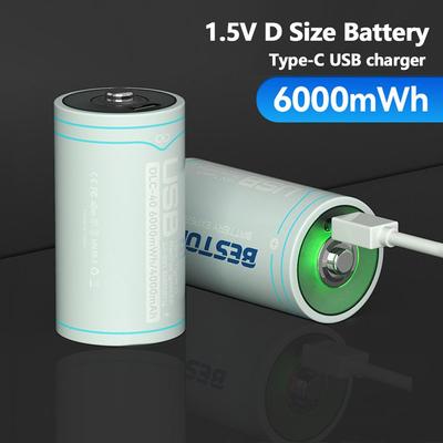 Батарея размера 1,5VD, USB-перезаряжаемая литий-ионная многофункциональная батарея D Lipo LR20, батарея для радиоуправляемой камеры, аксессуары для дронов, газовая плита