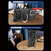 Черный Бронированный Чехол для Телефона для Samsung Galaxy S26 Ultra/S25 Plus/S24 FE со Сдвижной Крышкой Камеры и Магнитным Держателем