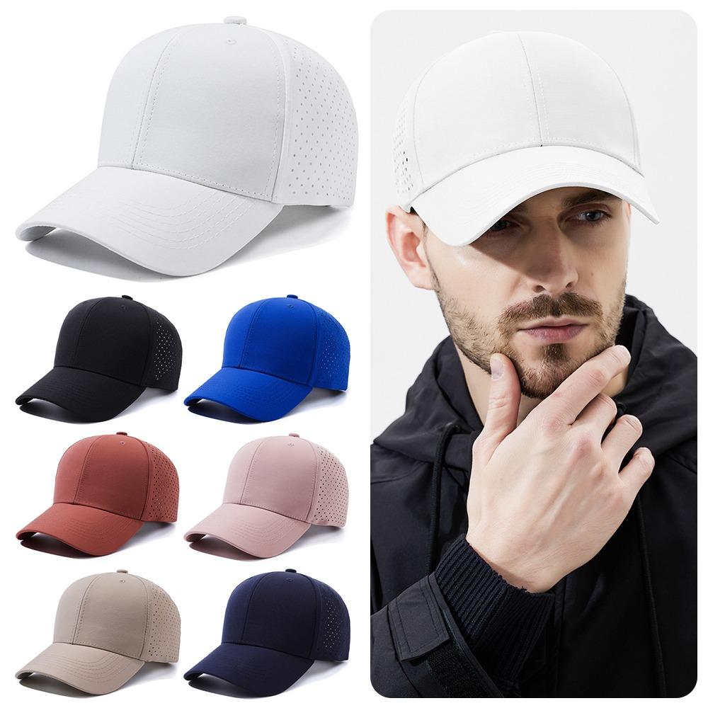 Breathable Hardtop Baseball Cap Adjustable Trucker Hat Versatile Fishing cap  Unisex