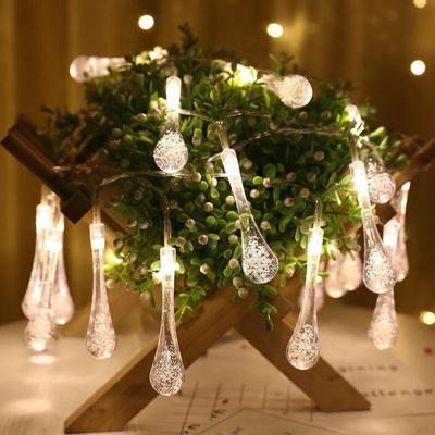 Crystal Bubble Drop LED String Light Рождество Свадьба Гирлянда Декор