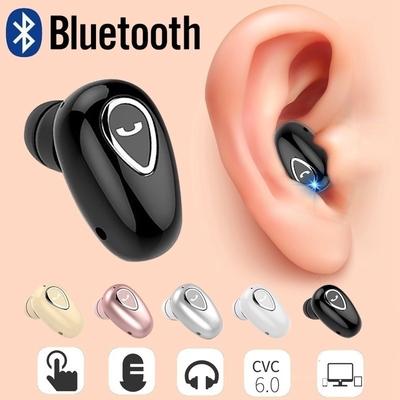 1 шт., беспроводные Bluetooth-наушники, мини-невидимые спортивные наушники-вкладыши с микрофоном, стереонаушники