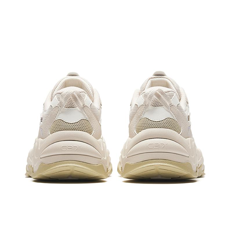 Anta Star Light 2 Comfortable Breathable Shock Absorbing Durable Low Top Dad Shoes Men Sneakers Ivory-White 912438837-1