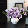 55cm Length Faux Flower 3 Heads Design Artificial Flower Stem  Living Room Decoration