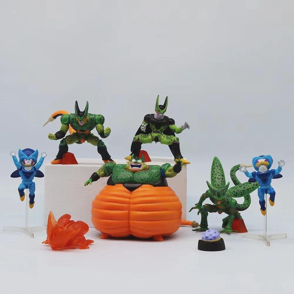 8 шт., набор фигурок HG Cell, статуя Gk, все формы, фигурки клеток, мини-кукла, аниме, ПВХ, коллекционная игрушка-орнамент для детей