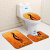 Хит продаж Туалетный трехкомпонентный напольный коврик Дверной коврик Ковер для ванной Нескользящий Удобный дверной коврик