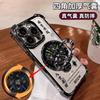 Вращающийся кронштейн Fengsheng Shuiqi подходит для чехла мобильного телефона Apple 16pro, прозрачный силикон, гальваническое покрытие, противоударный, в национальном стиле